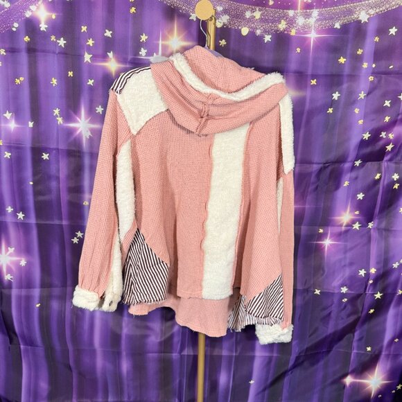 POL Clothing - Next Level Top - Pink, Cream - L - Picture 6 of 8